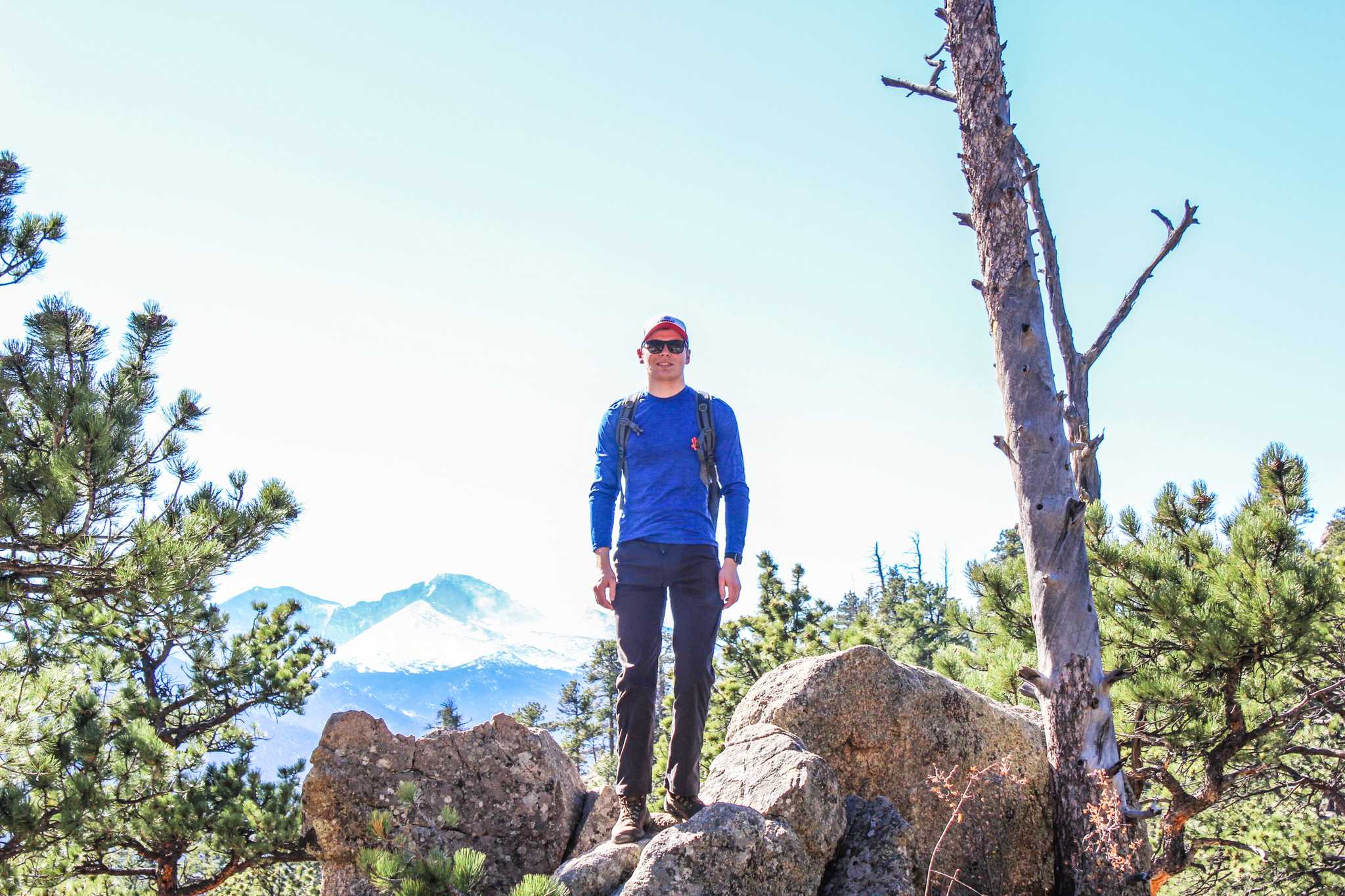 Me doing a hike in Estes Park, Colorado